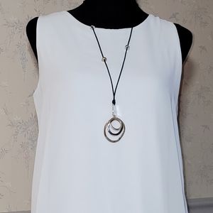 2/$10 Item🪷Chicos Top with Sheer Overlay